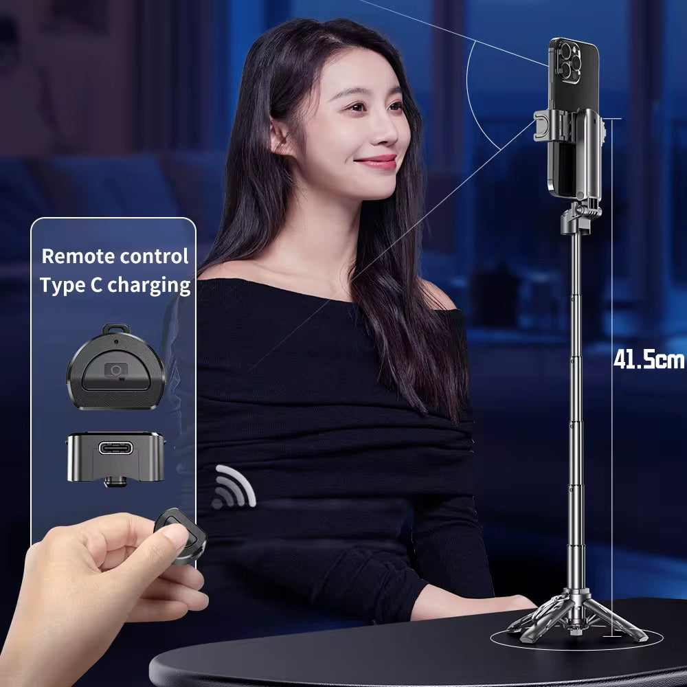 P15 Mini Grip Quadripod Trépied Selfie Sans Fil