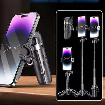 P15 Mini Grip Quadripod Trépied Selfie Sans Fil