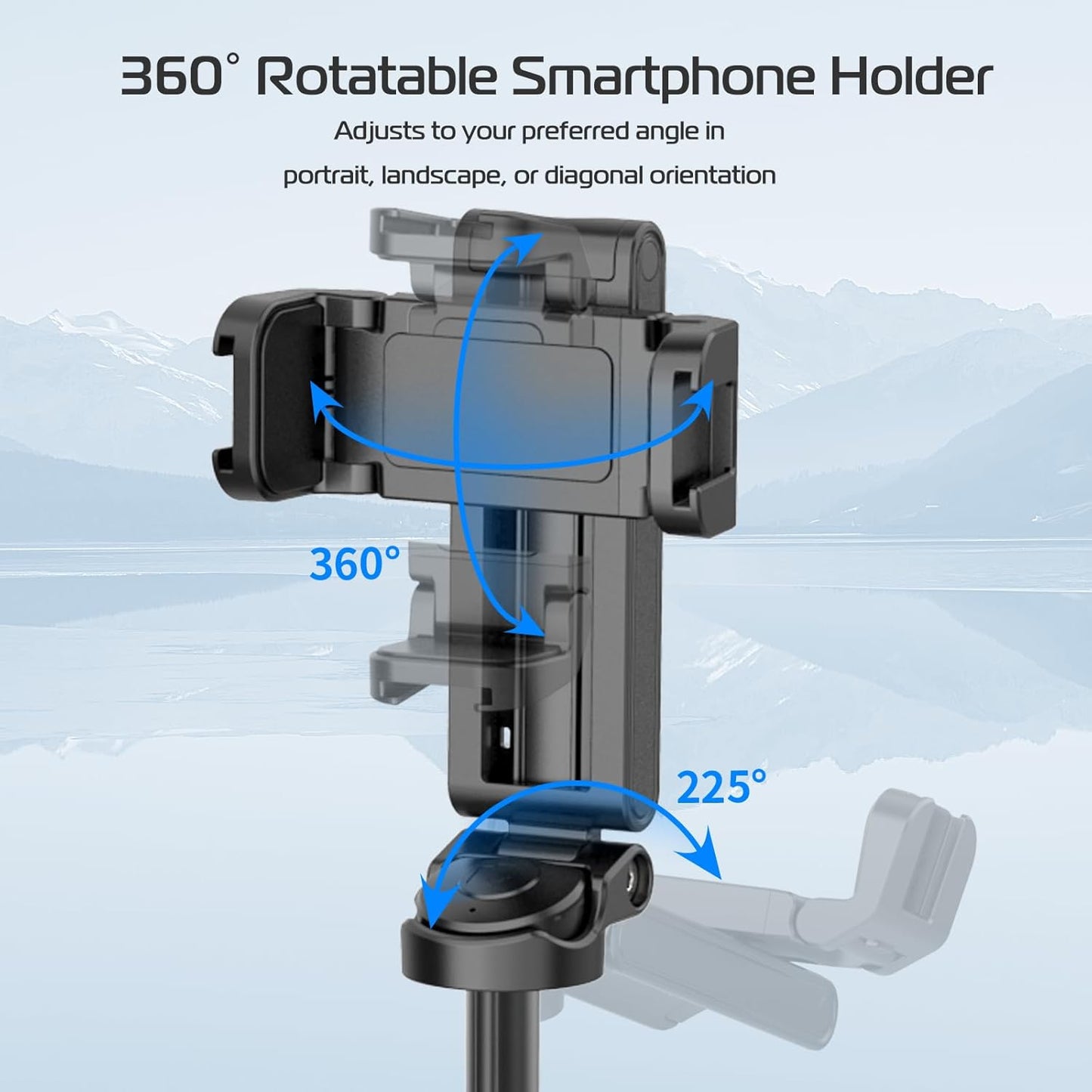 P15 Mini Grip Quadripod Trépied Selfie Sans Fil