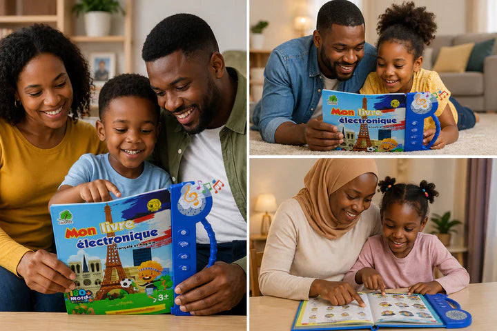 Livre d'éveil interactif pour enfants de 3 à 10 ans