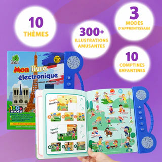 Livre d'éveil interactif pour enfants de 3 à 10 ans
