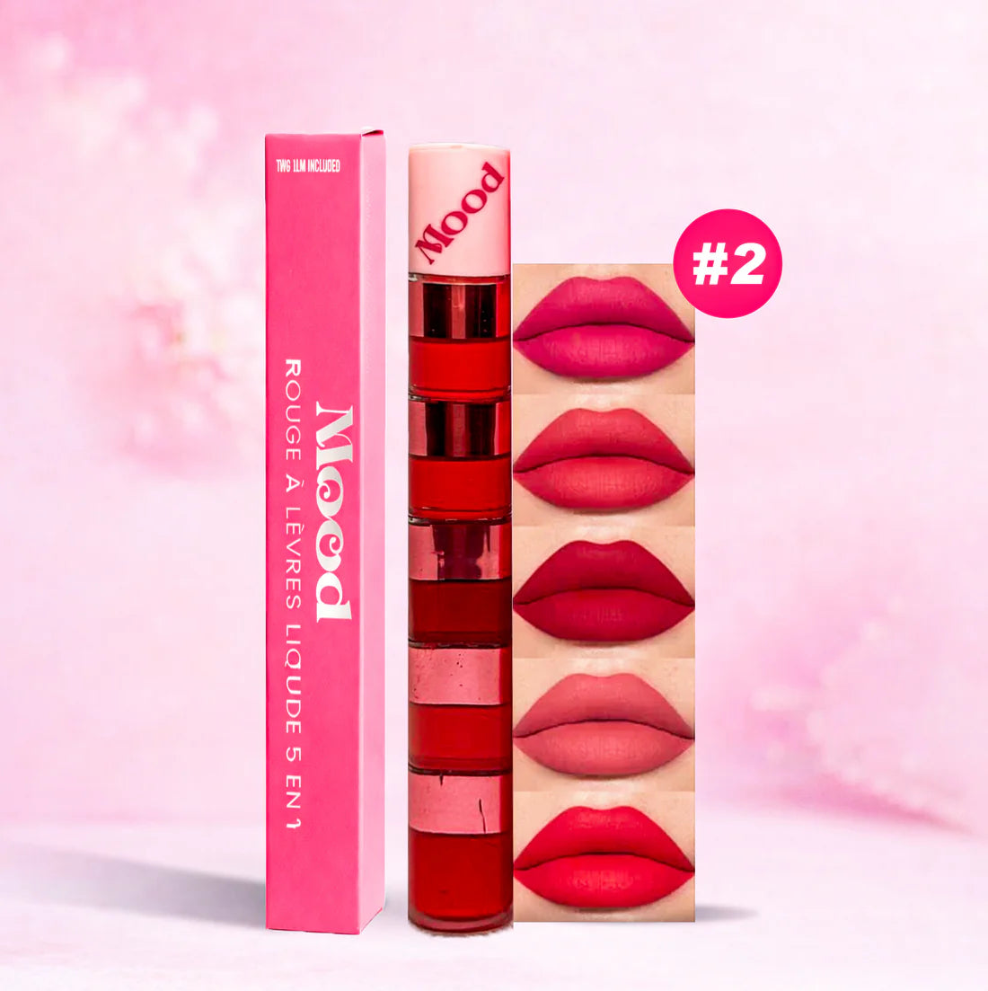 Ensemble de Rouges à Lèvres 5-en-1 💄