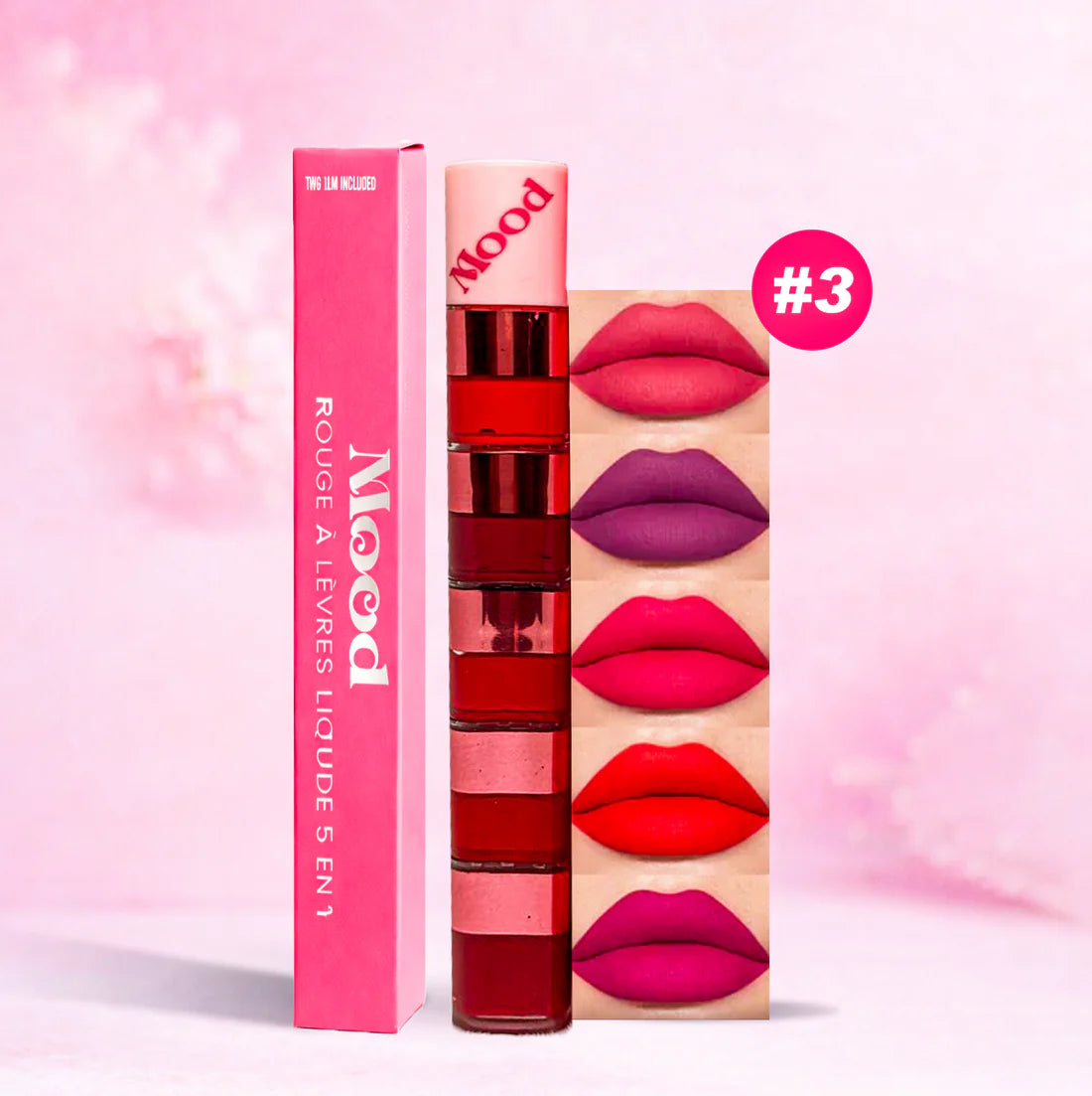 Ensemble de Rouges à Lèvres 5-en-1 💄
