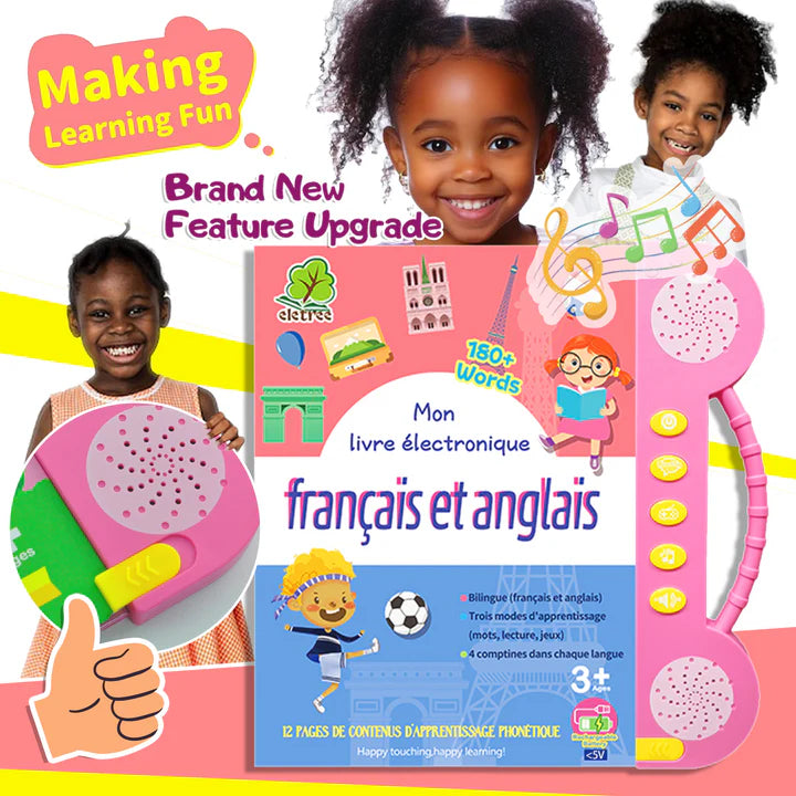 Livre d'éveil interactif pour enfants de 3 à 10 ans